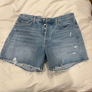 Agolde  Parker Distressed Jean Shorts